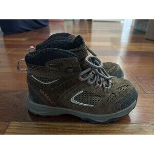 Vasque Breeze III Waterproof Hiking Boots Size 2 – Brown Suede Red Accents Trail